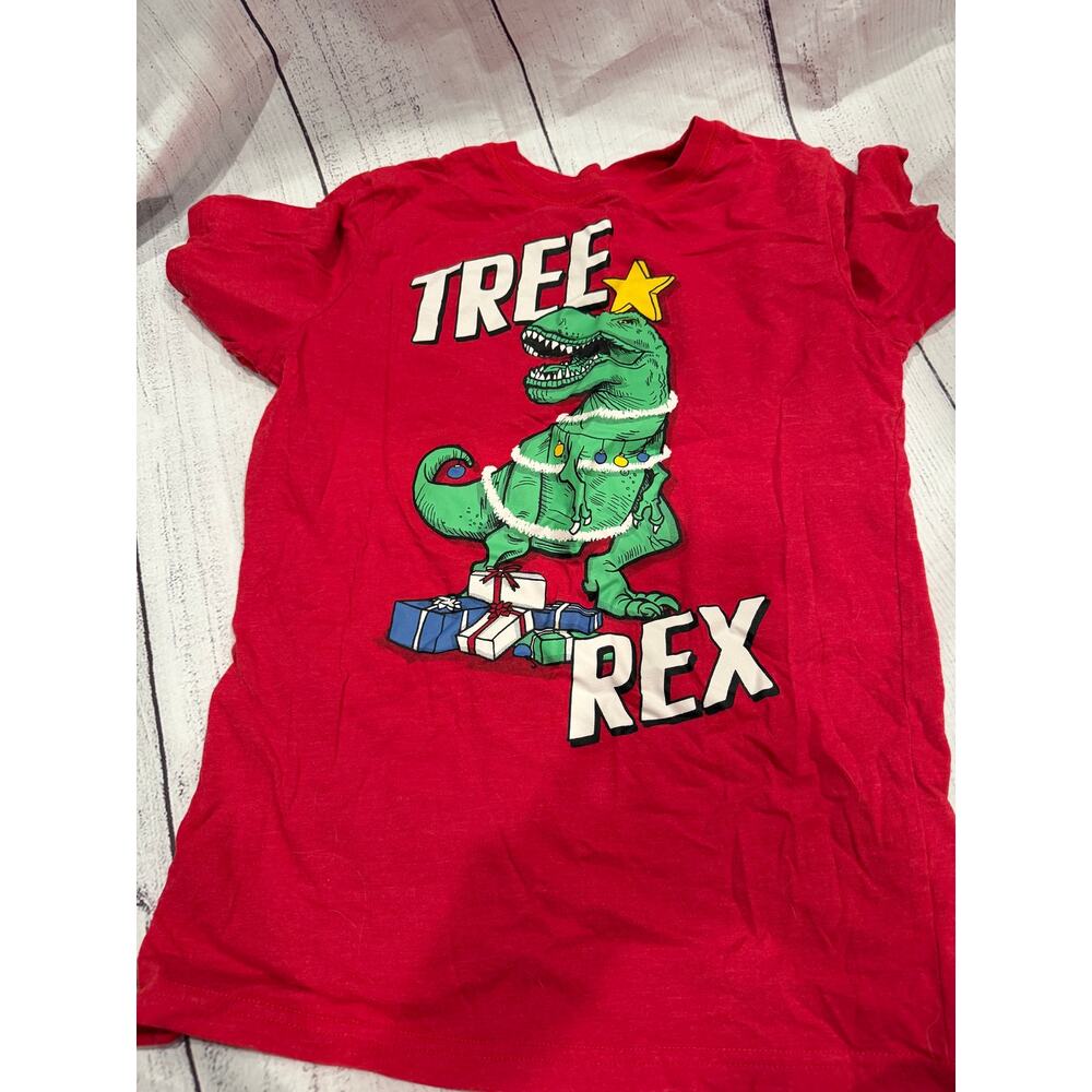 North Pole “Tree Rex” Christmas Shirt YXL 18/20